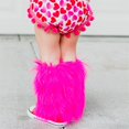 thumbnail image 5 of Faithtur Girl's Faux Fur Leg Warmers Solid Color Soft Cozy Fuzzy Boot Cuff Cover Party Costumes, 5 of 5