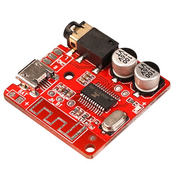 Receiver Module Car Wireless Audio audio receiver module; Receiver Module Bluetooth-compatible USB 3.5mm Interface DIY Circuit Board, Red