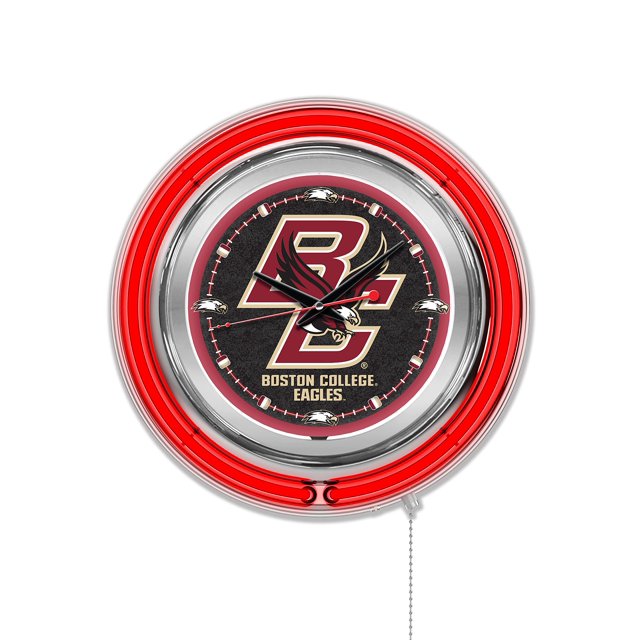 Holland Bar Stool Co. Boston College 15" Double Neon Wall Clock