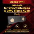 thumbnail image 2 of QPower Double sous-Boîtier de 12 Pouces pour Chevy Silverado et GMC Sierra XCab Classic 1996-2006, 2 of 12