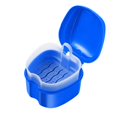 thumbnail image 1 of Toothpaste Denture Bath Case Cup Box Holder Storage Soak Container With Strainer Basket For Travel Cleaning, Tooth care for Women, 1 of 4