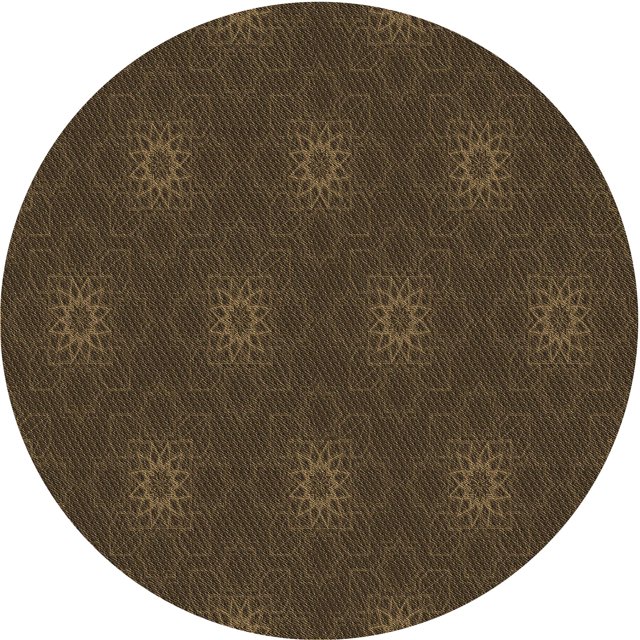 Ahgly Company Tapis d'Intérieur Ronds de Style Transitionnel Lavables à la Machine, Rouge Brun, 6 Pieds Rond