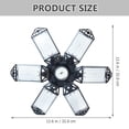 thumbnail image 3 of QJUHUNG Tents Lantern Canopy Lights Lighting Out Door Energy-saving Ceiling Fan LED Garage Hanging Pvc Abs, 3 of 6