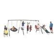 thumbnail image 4 of XDP Recreation Deerfield Playground Swing Set, Super Disc, Slide, Glider, See-Saw, & Swing, 4 of 8