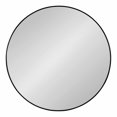 thumbnail image 2 of Kate and Laurel Zayda Metal Round Mirror, Black 34" Diameter, 2 of 8