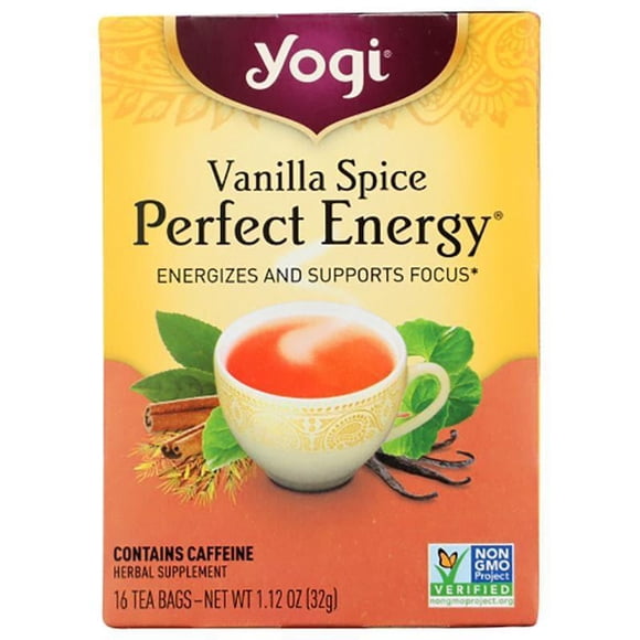 Yogi Tea - Vanilla Spice Perfect Energy, 16 Bags, 1.1 oz