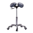 thumbnail image 2 of Master Massage Berkeley Ergonomic Split Seat Style Saddle Stool Royal Blue, 2 of 3