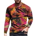 thumbnail image 1 of RKSTN Chemises pour Hommes Manches Courtes Manches Longues Imprimé Col Rond Chandail T-Shirt Blouse Chemises Hawaïennes pour Hommes, 1 of 3