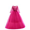 thumbnail image 1 of LOVZFMLL Girl's Ruffled Short Sleeve Casual Spring Dress Princess Dress Pengpeng Skirt, 1 of 2