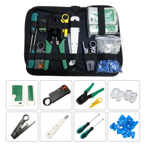 Mistaha Ensemble d'outils de câblage réseau 13-piece Accueil Ensemble d'outils réseau avec câble réseau