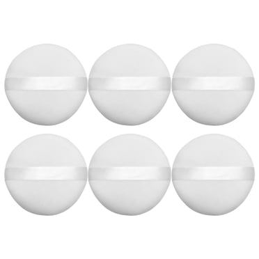 6PCS Round Plush Makeup Powder Puff Practical Cosmetic Powder Puff Makeup Tool