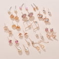 thumbnail image 2 of CHOK 30 Paires Boucles d'Oreilles Modernes Chic Boucles d'Oreilles en Strass Touche Élégante Mode Intemporelle Aretes de Mujer Style7, 2 of 5