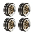thumbnail image 3 of Milaget 4 Pieces 1.3 Inches Beadlock Wheel Rim for FMS Ascent-18 1: 18 RC Car Sturdy Bronze Color, 3 of 9