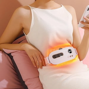 Suncoda Abdominal Massager, Abdominal, 3 Kinds of Heating, Vibrating Massage, Rechargeable Abdominal Physical, Suitable for Ladies Or Those with Tired Backs