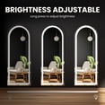 thumbnail image 3 of EDX Arched 71"x 26" LED Full Body Mirror, 3 Color Lighting, Free Standing Wall-Mounted for Home, 3 of 7