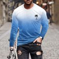 thumbnail image 1 of RXIRUCGD T-Shirt à Col Rond pour Hommes, Décontracté, Mode, Imprimé, Manches Courtes, Chandail, Bleu, Taille : L, 1 of 5