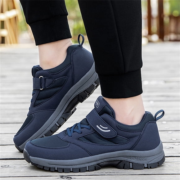 LEEy-world Men Shoes Men's Running Shoes Non Slip Athletic Tennis Walking Blade Type Sneakers,Dark Blue