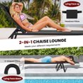 thumbnail image 4 of Gymax Patio Sunbathing Lounge Chair w/ Face Hole & Detachable Head Pillows Poolside, 4 of 8