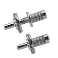 thumbnail image 1 of Tachiuwa 2 Pcs Piquets d'Ancrage pour Pont de Guitare pour Accessoire de Guitare Style LP Argent, 1 of 9