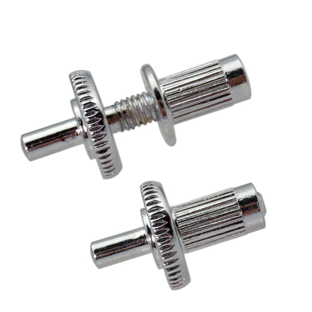 Tachiuwa 2 Pcs Piquets d'Ancrage pour Pont de Guitare pour Accessoire de Guitare Style LP Argent