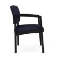 thumbnail image 4 of Lenox Steel Reception Waiting Room Guest Chair / Black Steel / Navy Blue, 4 of 5