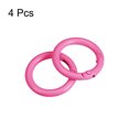 thumbnail image 3 of Unique Bargains Round Spring O Rings, 27mm/ 1.06' Trigger Buckle Snap, Carbon Steel Pink, 4 Pack, 3 of 5