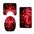 thumbnail image 1 of Saint Valentin 3D Impression Numérique Rideau de Douche 4 Pièces Ensemble pour la Maison / Hôtel / Fête Décoration, 1 of 6