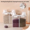 thumbnail image 4 of YIMWNYI Large Airtight Rice Container Food Storage, Cereal Container with Measuring Cup, Flour Grain Storage, Kitchen Organizer, Space-Saving Design, Dry Food Storage Solution, Two Buckles, 4 of 8