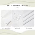 thumbnail image 4 of Tablecloth Pink Check Bow Pattern Round 60 x 60 Inch Table Cover Polyester Stain and Wrinkle Resistant Table Cloth for Kitchen Dining Coffee Party, 4 of 5