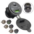 thumbnail image 4 of QC 3.0 Dual USB Car Fast Charger Socket Power Outlet LED Voltmeter Waterproof, 4 of 4