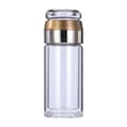 thumbnail image 2 of Iodue Glass&Bottle Infusifie Tea Infuser Double Layered Glass Tea Infuser Bottle Tea Steeper For Loose Tea Portable Tea Water Separation Tea Cup Glass Tea Cup With Infuser And Lid, 2 of 4