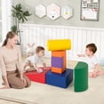 thumbnail image 2 of Gymax 6 PCS Kids Climber Play Set Indoor Foam Climb & Crawl Activity Blocks w/ Cover, 2 of 10