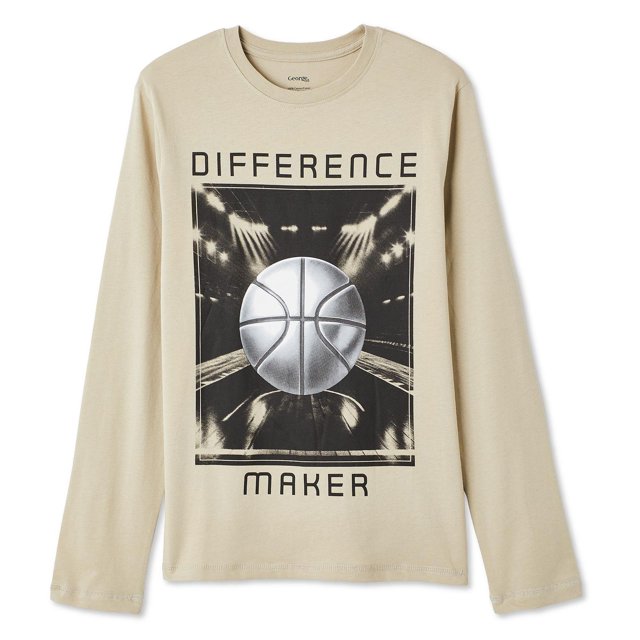 T-shirt à manches longues avec imprimé graphique George pour garçons