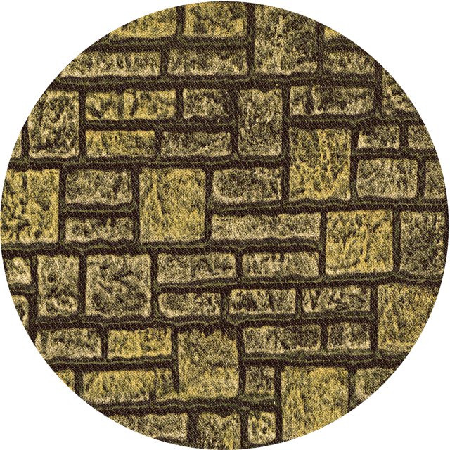 Ahgly Company Tapis Rond Lavable en Machine Intérieur Caramel Brun, 3 Pieds Rond