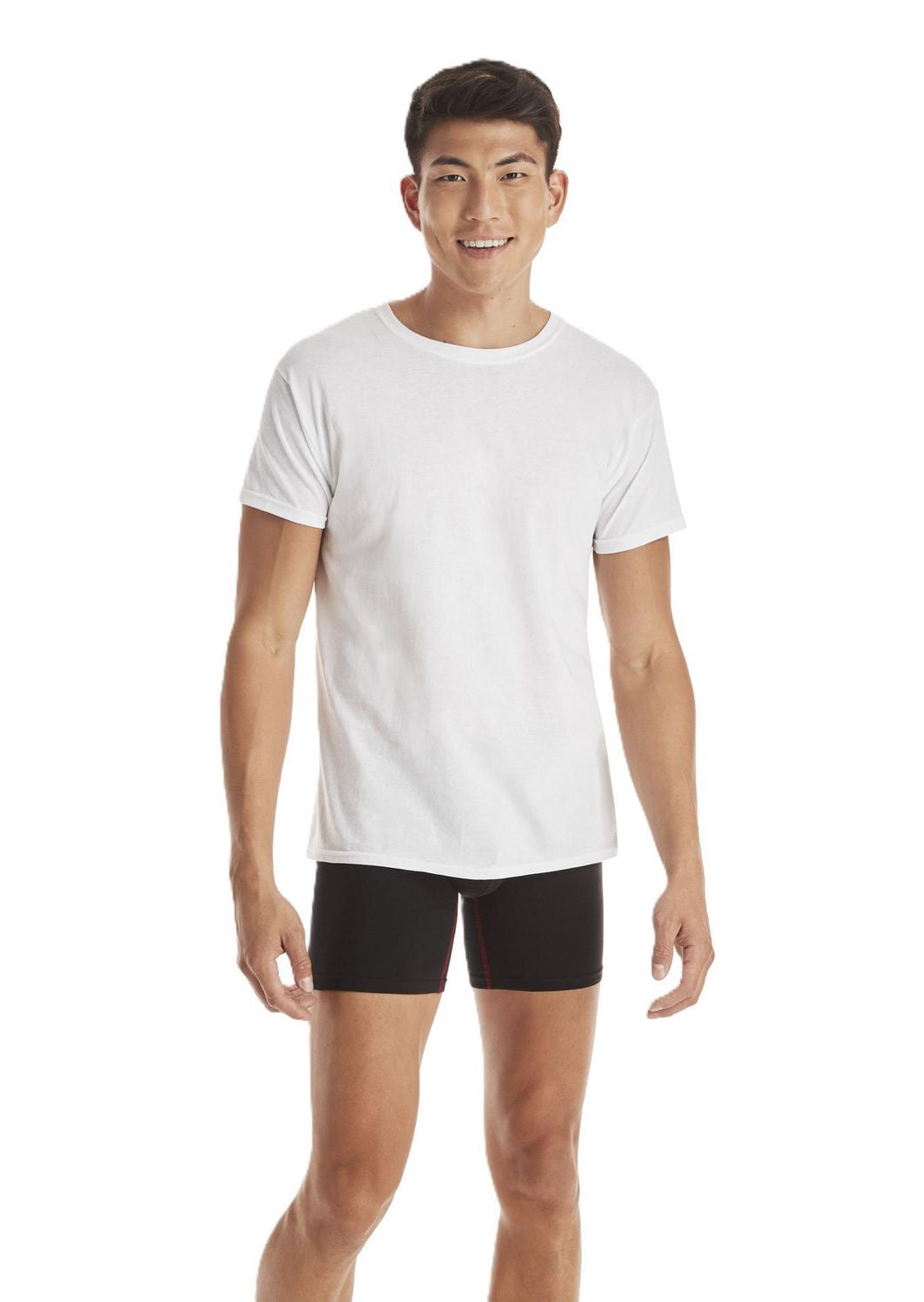 T-shirts a col rond sans etiquette Hanes pour hommes