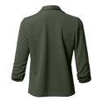 thumbnail image 2 of Hjcommed Womens Fashion Casual Solid Open Front Cardigan Long Sleeve Jacket Coat Green S, 2 of 5