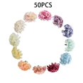 thumbnail image 3 of Lefu 50PCS Artificial Silk Floral Flower Head Hydrangea Wedding Party Decor Craft DIY, 3 of 8