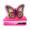 thumbnail image 4 of Justice Rainbow Butterfly Silk Touch Fleece Throw and Decorative Pillow Set, 4 of 6