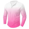 thumbnail image 1 of AherBiu Plus Size Mens Long Sleeve Shirts Stretch Athletic Button Shirt Lightweight Comfy Fall Gradient Sports Shirts, 1 of 4
