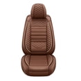 thumbnail image 3 of Maidao Car Seat Covers Leather Full Set for Mercedes-Benz for B160 2009-Present 5 Seats Airbag Compatible Waterproof Front Rear Cushion Protector Coffee, 3 of 8