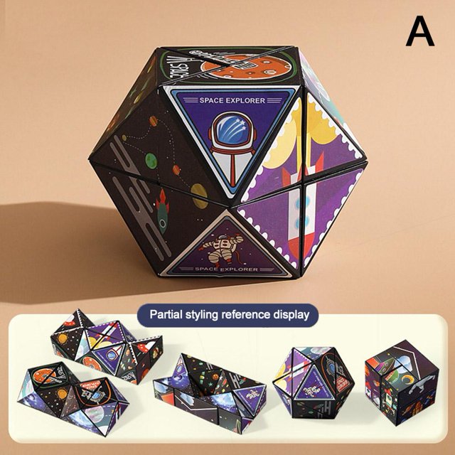 Infinite Magic Cube Children'S Puzzle Thinking Decompression 3D Three-Dimensional Geometry Magic Cube Toy