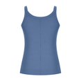 thumbnail image 5 of Yuyuzo Plus Size Tank Tops for Women Ribbed Knit Sleeveless Crop Tops Round Neck Slim Fitted Soft Base Layer Camis Tees, 5 of 5