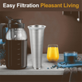 thumbnail image 4 of 2 PCS Cold Brew Coffee Filter,Stainless Steel Food Grade,Coffee Maker, Tea Maker,Water Filter, Wide Mouth Jar 64oz, 4 of 6