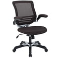 thumbnail image 3 of Modway Chaise de Bureau Pivotante en Similicuir Studio, Blanc, 3 of 8