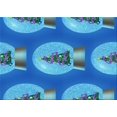 thumbnail image 1 of Ahgly Company Machine Washable Indoor Rectangle Transitional Blue Area Rugs, 6' x 9', 1 of 7
