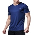 thumbnail image 2 of Men's Short Sleeve T-Shirt Quick Dry Rash Guard Athletic Running Swim Top Tee Performance Water Shirts, 2 of 5