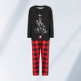 thumbnail image 4 of 2 Piece Matching Set Tree Printed Casual  Homewear Suit (Black 3M Baby), 4 of 8