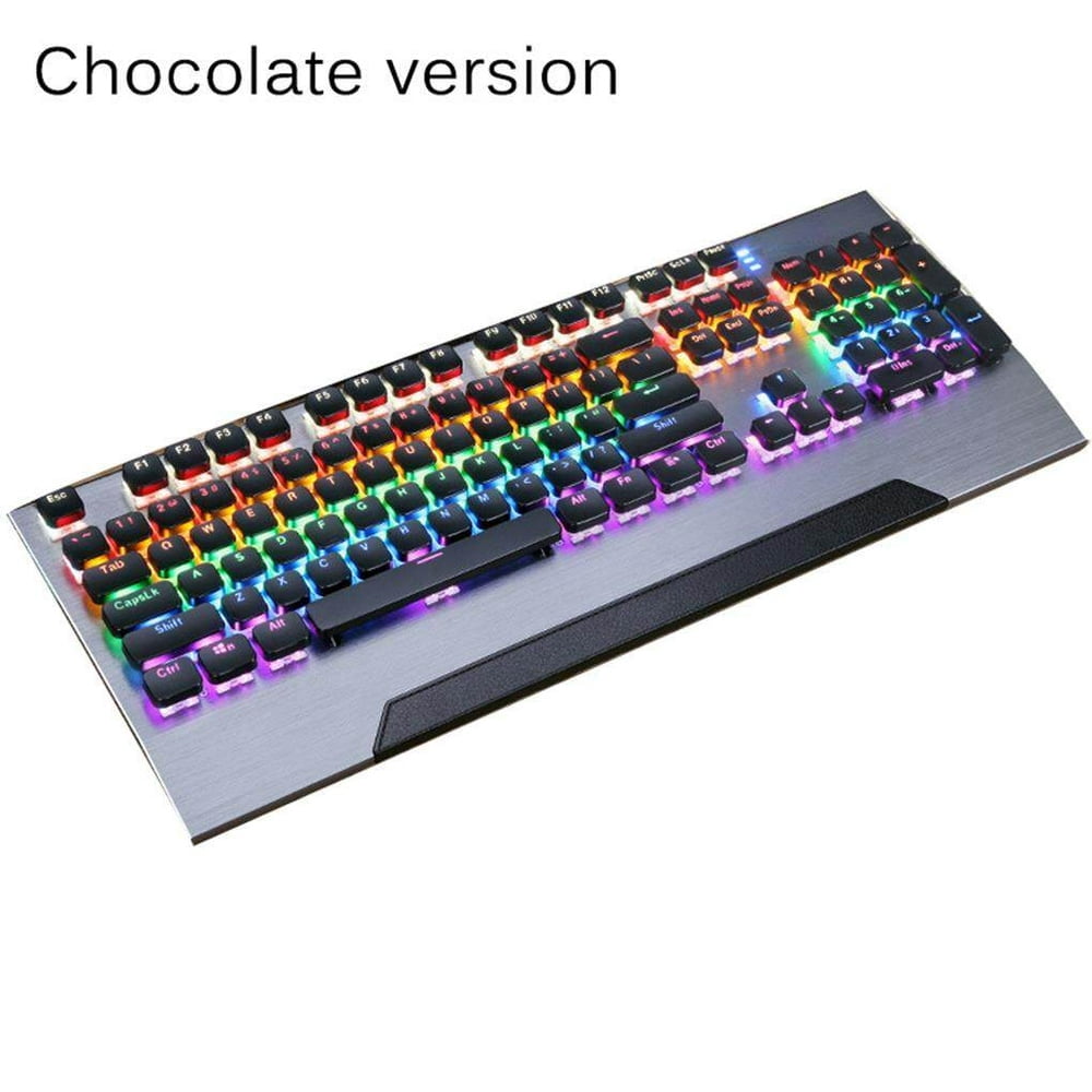 Real Mechanical Keyboard Metal  Key Punk Typing Keyboard E-Sports Keyboard For Computer Laptop No.3