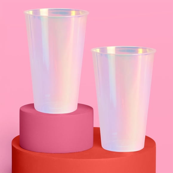 missunny-Party Decorations Plastic Cups - 16 Disposable 16 oz Cups | Bachelorette Party Cups, Birthday Party Supplies, Drinkware Favors, Disco Rave Decor
