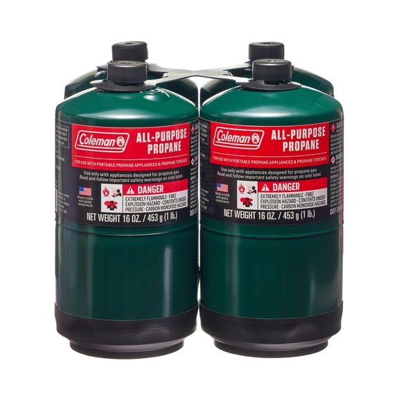 Bouteille de gaz propane tout usage Coleman, 16 oz, paquet de 4